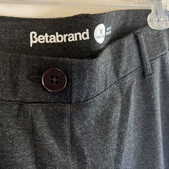 EUC WOMEN’S MEDIUM PETITE BETABRAND GRAY BOOTCUT/CLASSIC DRESS PANT/YOGA PANTS - Picture 8 of 8